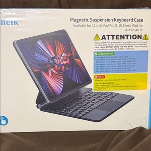 Magnetic Suspension Keyboard Case for iPad - Black